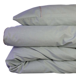 Bedding Chambray Sage Green GOTS