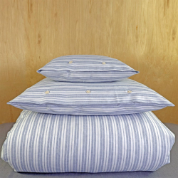 Bedding Milkman Blue Flannel GOTS