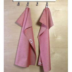 Viskestykker Chambray Red, - Dobbeltpakke