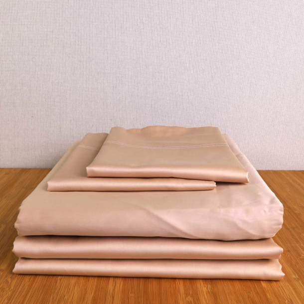 Queen Size Satin Sheet SET - Fitted Sheet / Top Sheet / 2 x Pillow cases