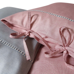 Junior Brnesengetj Melange Blue - Rd udsolgt