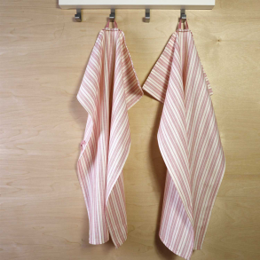 Tea Towel Milkman Red, - Double pack