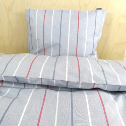 Junior Bettwsche Norway Blau gestreift