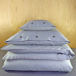 Bedding Chambray Sage Green GOTS